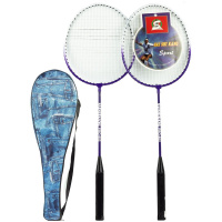 Ракетки для бадминтона 62см, пластик, 3 цвета, в чехле PZ2215