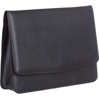 Папка на кнопке "Визит" 36х27х4см 1 отделение, искусственная кожа, черная 311