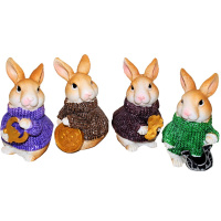Сувенир "Кролик в свитере" 7,5см, 4 вида BT618-1