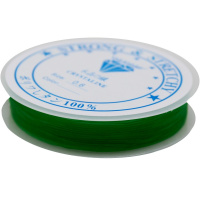 Эластомерная нить 0,6ммх8м, зеленая XC2391