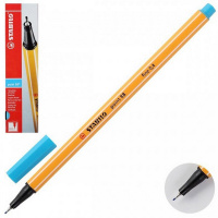 Ручка капиллярная "Stabilo point" 0,4мм голубая 88/31