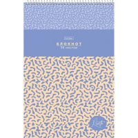 Блокнот А4 96л "RISOTTO" клетка, на спирали, жесткая подложка УФ-лак 093127