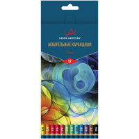 Карандаши акварельные 12 цветов "Fine" круглые, картон VFWP-12 Карандаши акварельные 12 цветов "Fine" круглые, картон VFWP-12