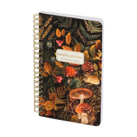 Еженедельник недатированный А5 "Flora. Forest fairy tale" 144стр., на спирали, мат.ламин. Soft Touch