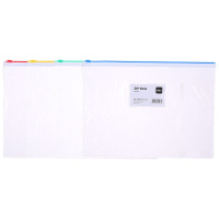 Папка на молнии А4 0,18мм карман для визиток, 2 цвета молнии Е5526