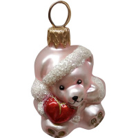 Ёлочное украшение "Медвежонок с сердечком" h-5см в подарочной упаковке ФУП-1828/19