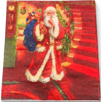 Набор салфеток для декупажа 33х33мм 20шт Дед Мороз Y6797-18