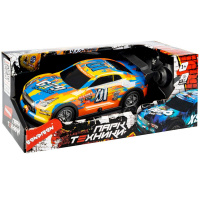 Машина р/у "Гонка" 27х13,5х12см, пластик, LED-подсветка, желтая ВВ6167