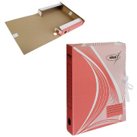 Папка архивная с завязками А4 45мм красная АС-2 №2