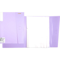 Папка 40 вкладышей "Pastel" А3 с клапаном, пластик 0,50мм, сиреневая, фактура "песок" 3101309