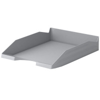 Лоток д/бумаг горизонтальный "Office Classic" серый, пластик 16250
