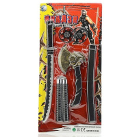 Набор оружия "Ниндзя" 5 предметов 58х28см пластик, в блистере T307-D3684/RZ1311