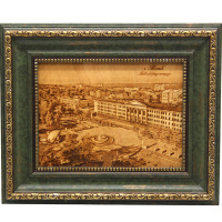 Картина "Новособорная площадь" 15х20см