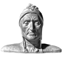 Голова Данте Алигьери 42х23,5х32,5см 10-188