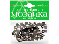 Мозаика декор. 4*4мм 200шт черный акрил 2-335/02