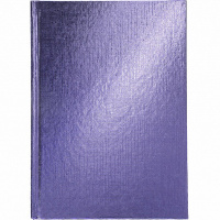 Бизнес-блокнот А5 80л "METALLIC. Фиолетовый" клетка/линия 7БЦ тиснение 067473