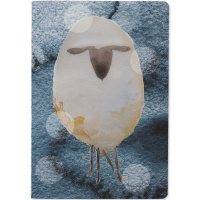 Тетрадь А5 40л клетка "Барашка" прошитый блок матовая ламинация 7-40-001/101