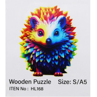 Пазл 14х12,5см дерево S "Ежик" HL168/11337-24