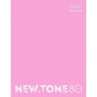 Тетрадь на кольцах А5 80л клетка "NEWtone Pastel Пион" глянцевая ламинация 80ТК5A1_05018/065635
