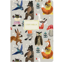 Тетрадь А5 40л клетка "Зимняя сказка" прошитый блок матовая ламинация 7-40-115