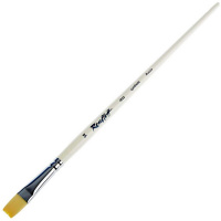 Кисть синтетика под щетину плоская №14 длинная ручка ЖВ2-14,02Б