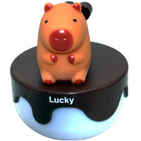 Светильник "Капибара" 9х8см пластик, 3 цвета, USB YD5738