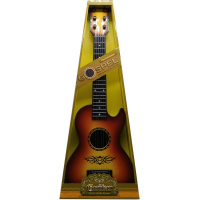 Гитара шестиструнная 58х20см пластик, металлические струны 11077-24