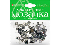 Мозаика декор. 8*8мм 100шт серый акрил 2-334/15