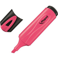 Маркер текстовыделитель "Fluo Pep's" розовый, клиновидный наконечник, толщина линии 1-5мм 742536