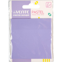 Клейкая бумага 76х76мм "Pastel" 50л сиреневая пластиковая полупрозрачная 2011435