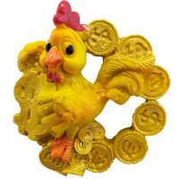 Магнит Петух 5,5см смола Y3638-16