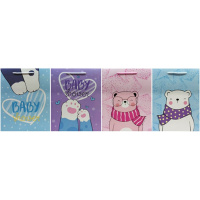 Пакет подарочный "Baby Shower" 18х23х10см 4 вида QZ5264 Пакет подарочный "Baby Shower" 18х23х10см 4 вида QZ5264