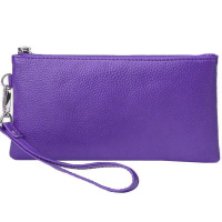 Сумочка кож.зам 6 цветов, 18*10см фиолетовая Y4984-17