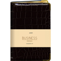 Ежедневник 2026 А6 "Grand croco" 352стр. черный, золотой срез, искус.кожа с поролоном ЕКП62617602