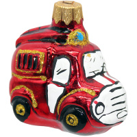 Ёлочное украшение "Пожарная машина" h-7см в подарочной упаковке АУ-128