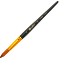 Кисть синтетика под колонок круглая №10 короткая ручка 1S15-10