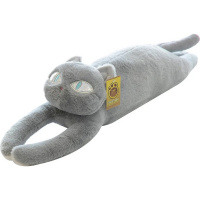 Игрушка-подушка "Кот Батон" 90см серый BW2568