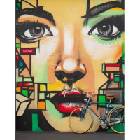 Тетрадь на кольцах А5 160л клетка "Street ART" 7БЦ глянцевая ламинация 160ТК5В1_22821/063272