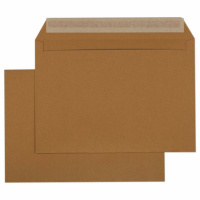 Конверт С4 (229*324мм) КРАФТ, отрывная лента, силикон 122135