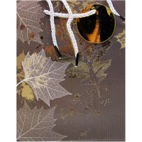 Пакет подарочный "Листва" 18х23х10см 4 вида ZH2024