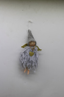 Украшение подвесное Ангел 22см текстиль, 3 цвета Y10236-24