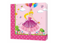 Салфетка 33х33мм 1шт Принцесса трехслойная 1002160