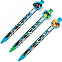 Ручка шариковая "Max Steel" 0,7мм автомат, синяя, с клипом 85608