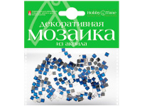 Мозаика декор. 4*4мм 200шт синий акрил 2-335/03
