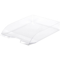 Лоток д/бумаг горизонтальный "Дельта" прозрачный ЛТГ-30463