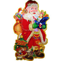 Панно "Дед Мороз с подарками" 78х39см Y10152-24