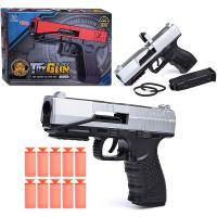 Пистолет 21х13,5см с мягкими полимерными пулями 3,5см, пластик 003A