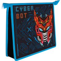 Папка на молнии А5 "Cyber bot" 230х190х50мм пластик ПМ-А5-29