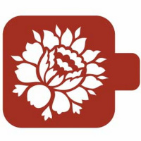 Трафарет пластиковый 9х9см с ручкой М9Фл-58 Трафарет пластиковый 9х9см с ручкой М9Фл-58