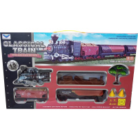 Железная дорога Паровоз + 3 вагона, 80х80см, пластик 1531332